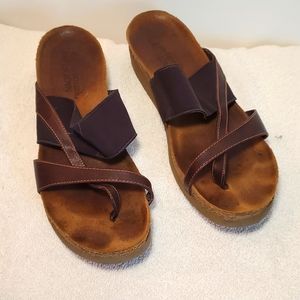 Naot sandal, brown, size 40